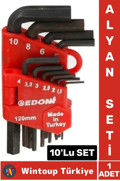 Premium Yüksek Kaliteli Montaj Tamirat Vidalama Matkap Ucu 120 mm 10 Parça ALYAN SETİ ürün görseli 1