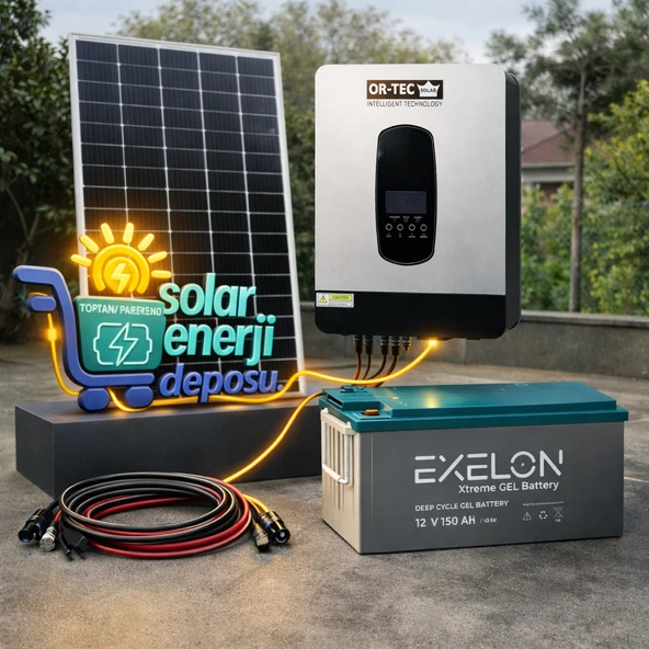 Solar Enerji Deposu 3000W Büyütülebilir Eco Solar Enerji Paketi ürün görseli 1