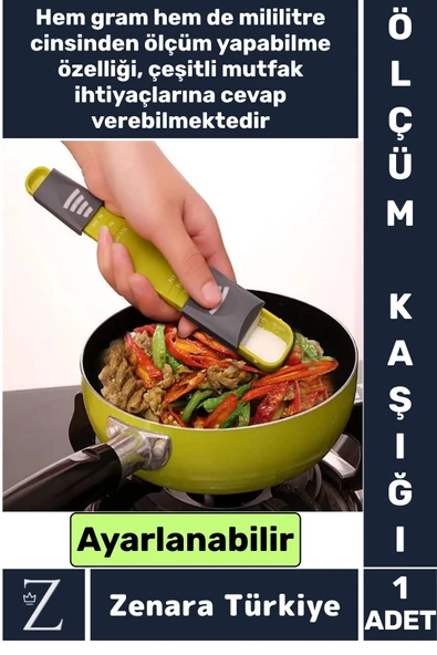 Tuz Şeker Kahve Yağ Baharat Supplement Protein Herbalife Ayarlanabilir Hassas Ölçüm Kaşığı 5 Gr/ML ürün görseli 1