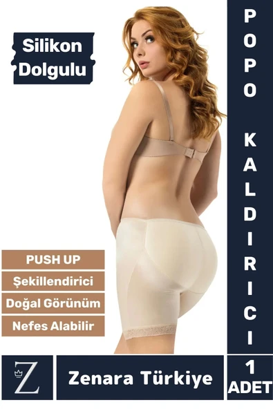 Kaymaz İz İç Göstermez PUSH UP Popo Kaldırıcı Şekillendiren Silikon Dolgulu Destekli Şort Korse ürün görseli 1
