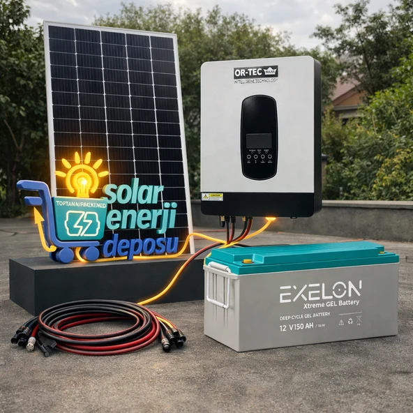 Solar Enerji Deposu 3000W Güneş Enerjisi Paketi ürün görseli 1