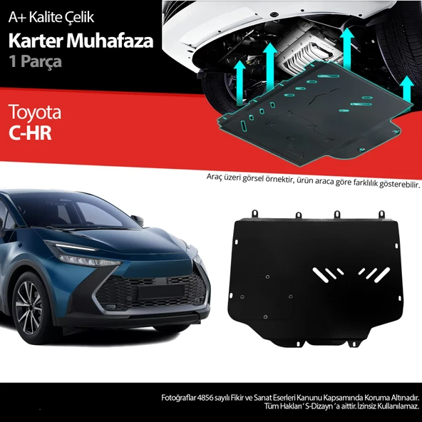 Toyota C-HR Çelik Karter Muhafaza 2023 2024 2025 2026 2027 ürün görseli 1