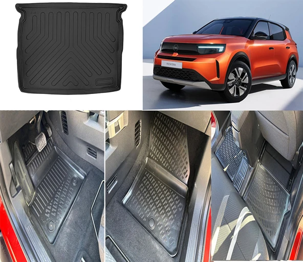 Rizline Opel Frontera Elektrikli  2025 ve Sonrası 3D Paspas ve ÜST Bagaj Havuzu ürün görseli 1