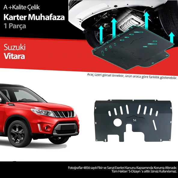 Suzuki Vitara Çelik Karter Muhafaza 2019 2020 2021 2022 2023 2024 2025 ürün görseli 1