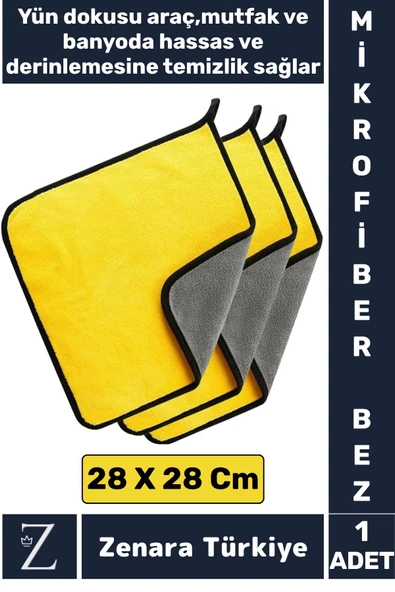Yüksek Kaliteli Araba Mutfak Banyo Lavabo Yıkama Temizleme Hassas Derin Temizlik Yün Mikrofiber Bez ürün görseli 1