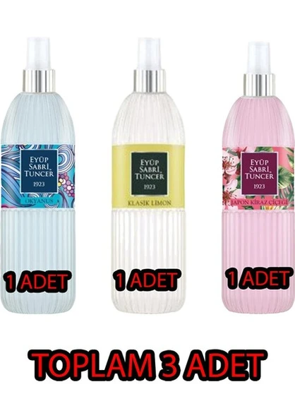 Eyüp Sabri Tuncer Okyanus+limon+japon Kirazı Çiçeği Kolonyası 150 Ml Silindir Pet Şişe Spray ürün görseli 1