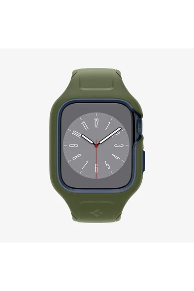 Spigen Apple Watch 45mm (Seri 9/8/7) Kılıf & Kordon Kayış Liquid Air Pro Moss Green Outlet ürün görseli 1