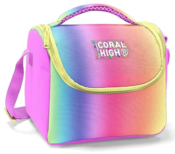 Coral High Thermo Beslenme Çantası - Kız Çocuk, Lacivert Mavi Çizgi Desenli ürün görseli 1