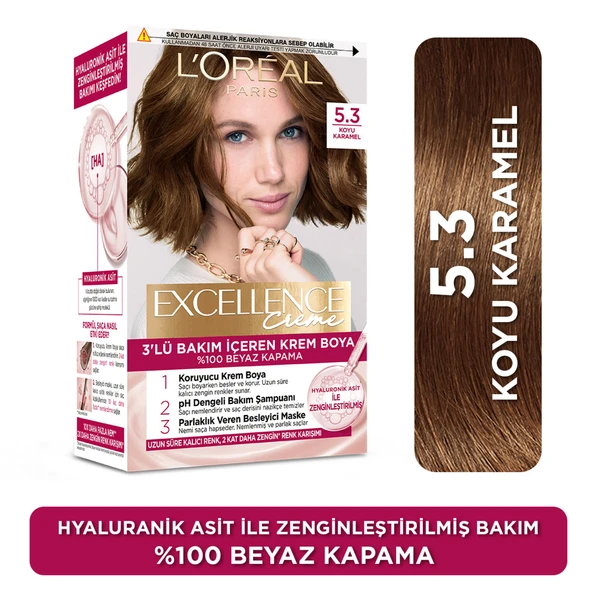 Excellence Creme Saç Boyası 5.3 Koyu Karamel ürün görseli 1