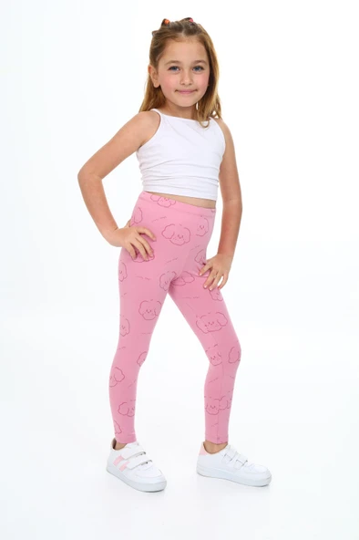 Toontoy Kız Çocuk Baskılı Tayt ürün görseli 1