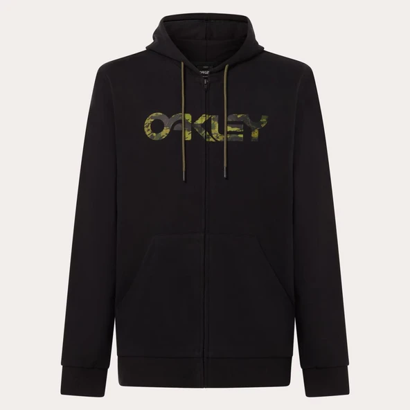 Oakley Teddy Full Zip Hoodie Kapşonlu Sweatshirt FOA403057 03K Black Tiger Mint Camo ürün görseli 1