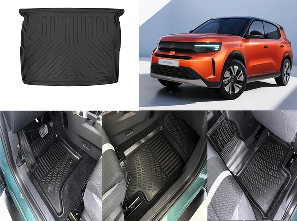 Rizline Opel Frontera Hybrit 3D Havuzlu Paspas ve Üst Bagaj Havuzu Set ürün görseli 1