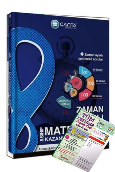 Çanta 8.Sınıf Matematik Kazanım Sıralı Soru Bankası ürün görseli 1