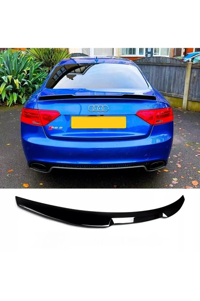 audi a5 2007-2016 plastik parlak siyah m4 spoiler-spoyler ürün görseli 1