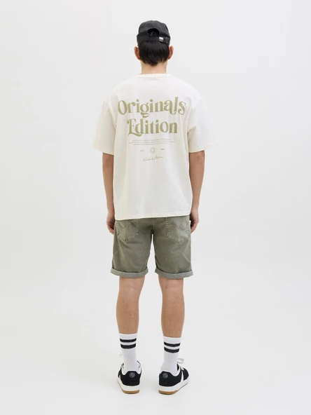 JACK JONES Erkek Kot Şort 12269491 - Resim 4