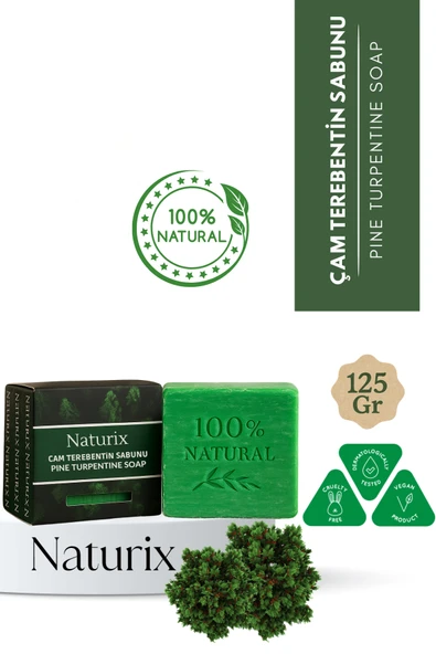 Çam Terebentin Sabunu 125 gr - Arındırıcı ve Ferahlatıcı Cilt Temizliği ürün görseli 1