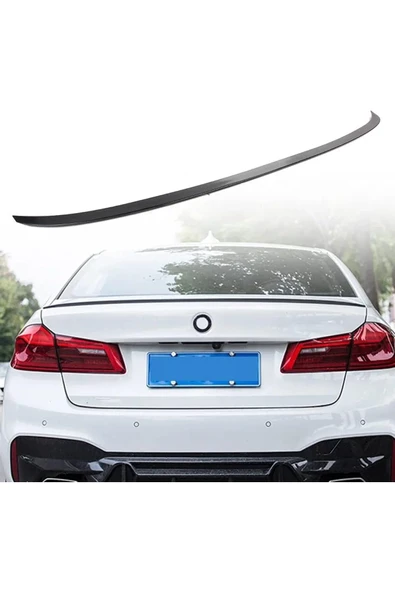 bmw g30 2016-2021 plastik parlak siyah ince M5 spoiler spoyler ürün görseli 1