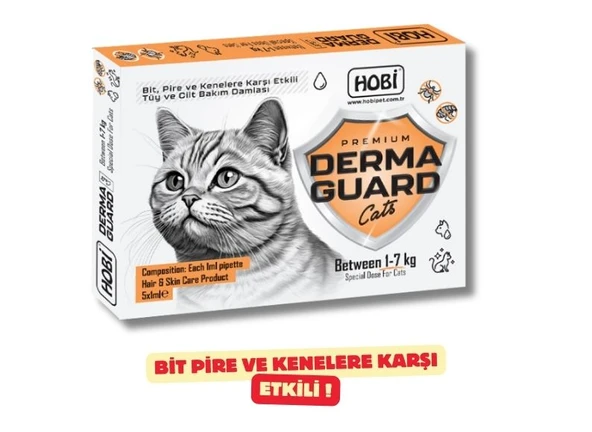Hobi Derma Guard - Kediler İçin Bit ve Pire Önleyici Damla | 1 Ml ürün görseli 1