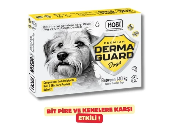 Hobi Derma Guard - Köpekler İçin Bit ve Pire Önleyici Damla | 1-10 Kg | 1 Ml ürün görseli 1