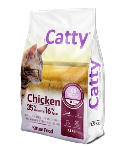 Catty Kitten Tavuklu Yavru Kedi Maması - 1.5 Kg | Sağlıklı Gelişim ve Güçlü Bağışıklık ürün görseli 1