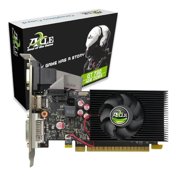 Axle GeForce GT 730 4GB GDDR3 128Bit DVI/VGA/HDMI Ekran Kartı ürün görseli 1