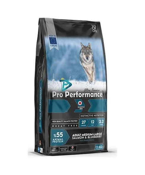 Pro Performance Somonlu Orta ve Büyük Irk Yetişkin Köpek Maması 12 KG ürün görseli 1