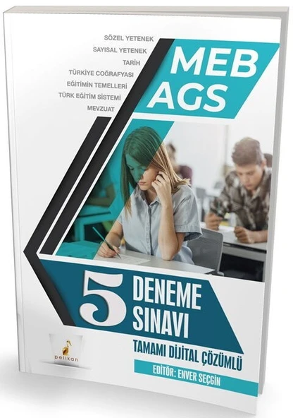 MEB AGS Hazırlık 5 Deneme Sınavı Tamamı Dijital Çözümlü Pelikan Yayınları ürün görseli 1