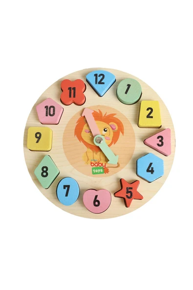 baby toys Baby Toys Montessori Ahşap Puzzle Saat ürün görseli 1