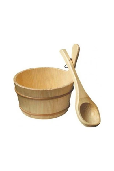 Sauna Kovası 4 Lt + Kepçe ürün görseli 1
