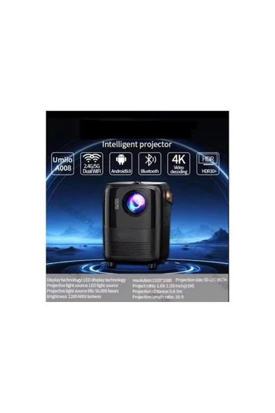 Ld Teknoloji  MULTIMEDİA ANDROİD PROJECTOR BEYAZ - Resim 7