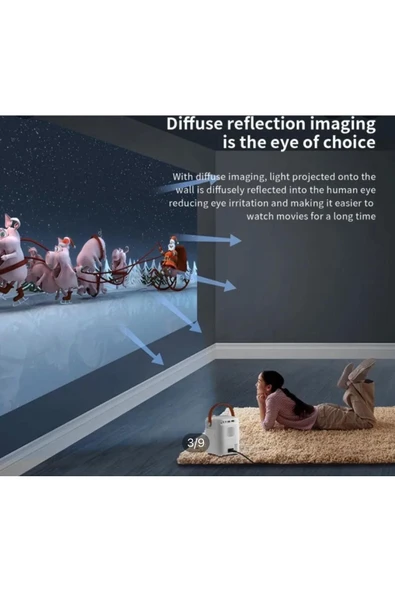 Ld Teknoloji  MULTIMEDİA ANDROİD PROJECTOR SİYAH - Resim 3