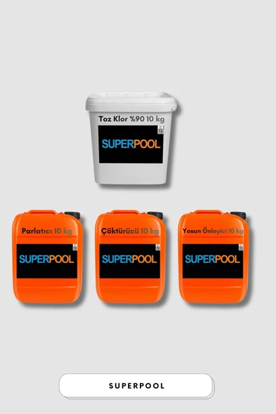 Spp Superpool 4'Lü Havuz Bakım Kimyasal Seti 10 Kg ürün görseli 1