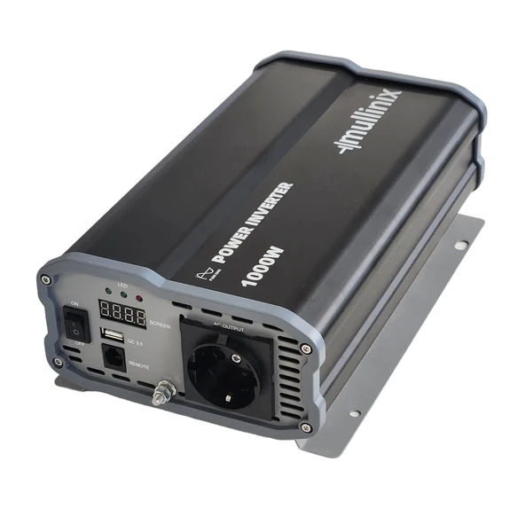 Mullinix 12V 1000W Tam Sinüs İnverter ürün görseli 1