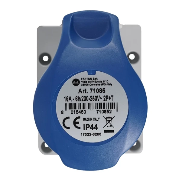 Fantom 71085 IP44 2P+E 16A 230V Kapaklı Karavan Enerji Prizi - Resim 4