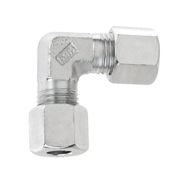 GOK 90 Derece 10/10 mm Açılı Bakır/Çelik Gaz Konnektörü ürün görseli 1