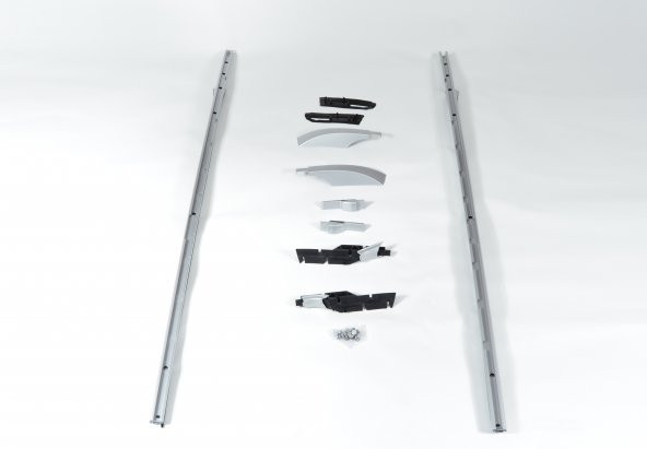 LAND ROVER DİSCOVERY 3-4 TAVAN RAYI SETİ GÜMÜŞ GRİ 2005-2015 ürün görseli 1