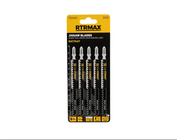 RTRMAX RH17647 Ahşap Hızlı Kesim Uzun Dekupaj Ağzı - T344D Model 132 mm - 5 Adet ürün görseli 1