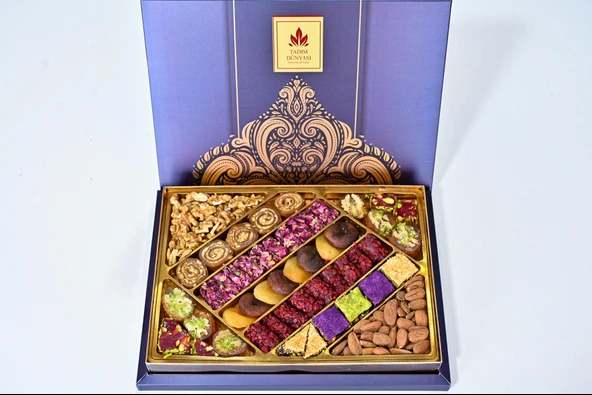 Tadım Dünyası Lüx Karışık Hediyelik Kuruyemiş & Lokum 850 gr 103 ürün görseli 1