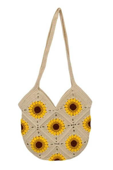 El Örgüsü Motif Desenli İçi Astarlı Omuz Çanta BGL-ST04725 ürün görseli 1