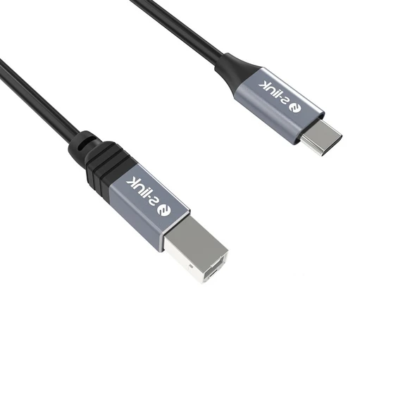 S-link SL-U2004 Usb2.0 1.5m Metal Başlıklı Siyah Yazıcı Kablosu ürün görseli 1