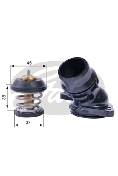 Gates TH42995K1 Termostat 95°c Kıt Golf V Vı Jetta Passat Tıguan A3 A4 A5 Leon Toledo Octavıa 1.8 2.0 ürün görseli 1