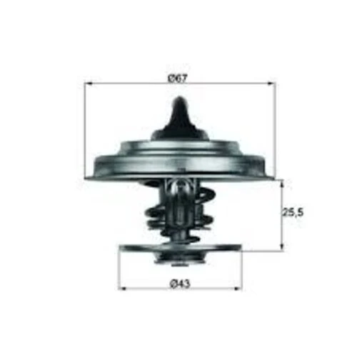 Mahle TX1883 TERMOSTAT A6 10-15 MERCEDES ACTROS 03-TRUCKS 00- 83C ürün görseli 1
