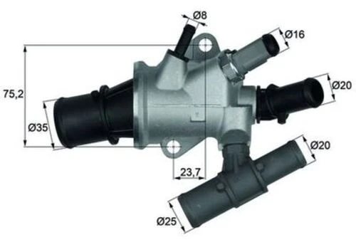 Mahle TI16888 -knecht-behr Tı16888 Termostat 88 Doblo Stılo Marea Bravo Brava 147 156 166 Lybra 1.9jtd Musurlu 46785392 ürün görseli 1
