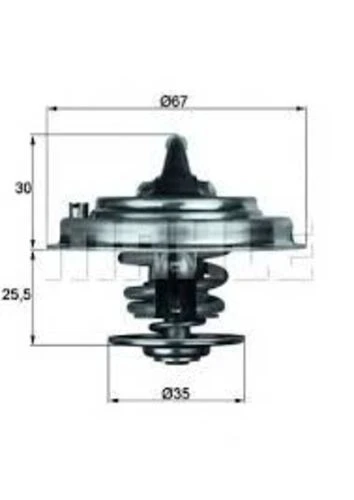Mahle TX3482D TERMOSTAT TOUAREG 7LA. 7L6. 7L7 82C ürün görseli 1