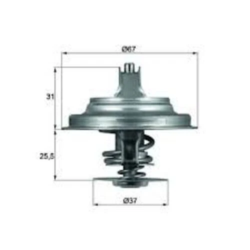 Mahle TX2571D Termostat Transporter T4 Bus 70Xb. 70Xc. 7Db. 7Dw. 7Dk 71C ürün görseli 1