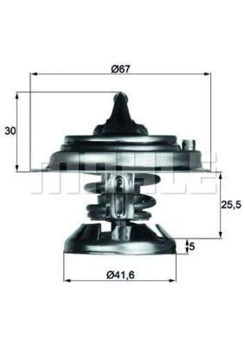 Mahle TX2985D Tx2985D Termostat Mercedes-Benz Saloon W124 85C 518001913 ürün görseli 1