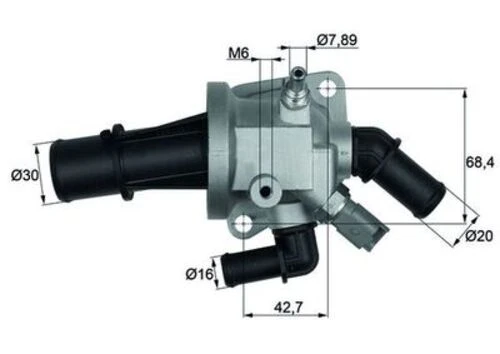 Mahle TI16488 -knecht-behr Tı16488 Termostat 88 Albea Doblo Palio Panda 1.3 Corsa C Combo Meriva Tıgra 1.3cdtı 55180041 ürün görseli 1