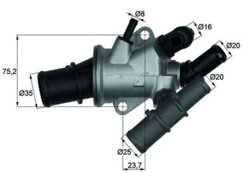 Mahle TI16588 -knecht-behr Tı16588 Termostat 88 Doblo 1.9d 46758434 ürün görseli 1