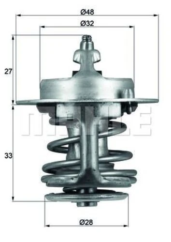 Mahle TX6383 Tx6383 Termostat Corolla Uyumlu _E10_ 83C 518002329 ürün görseli 1