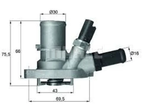 Mahle TI14988 TERMOSTAT KOMPLE FIAT 500 312_ 88C ürün görseli 1